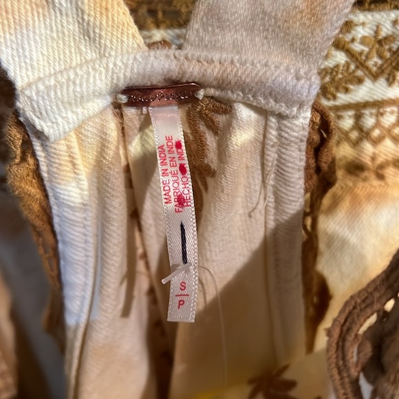 Free People Bali Devon Skirtall in Gold NWOT - Picture 9 of 10